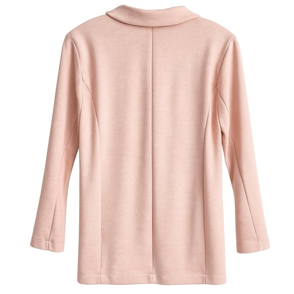 Metaphor Pink Lightweight Knit Blazer One-Button Business Casual Jacket XS - Picture 2 of 6